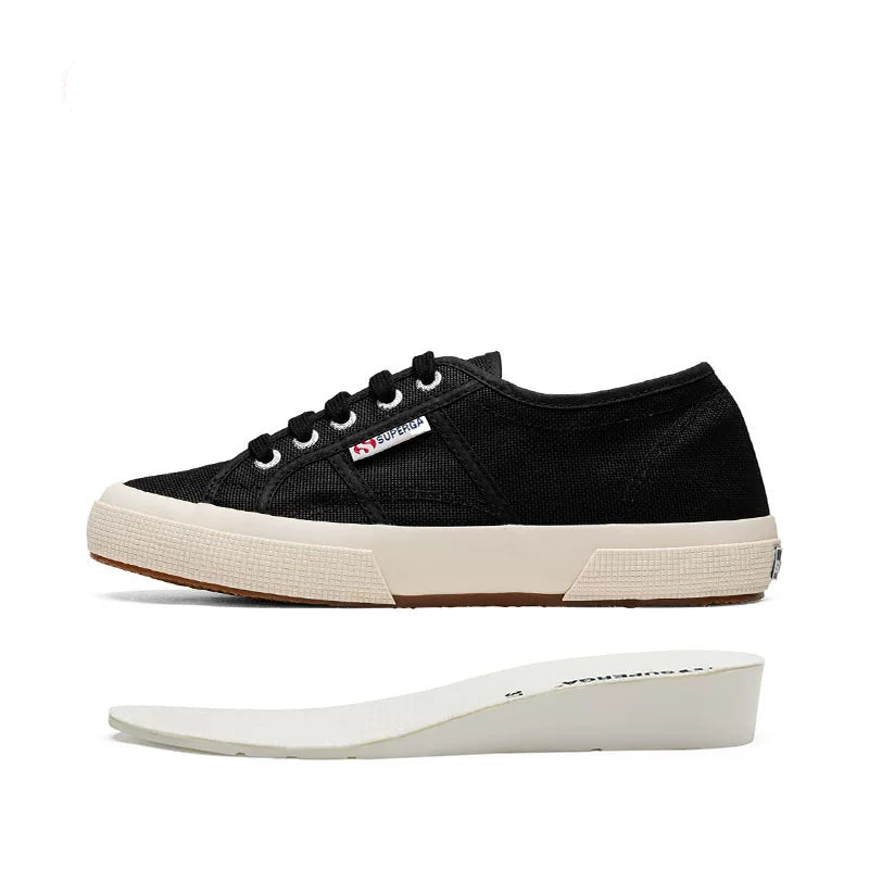 Superga 2750 Women Platform Wedge Canvas White Sneakers