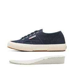 Superga White Canvas Sneakers Hidden Heel Platform Shoes