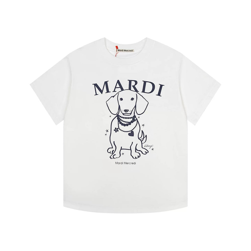 Mardi Dachshund Graphic Summer Casual Cotton Tee Unisex