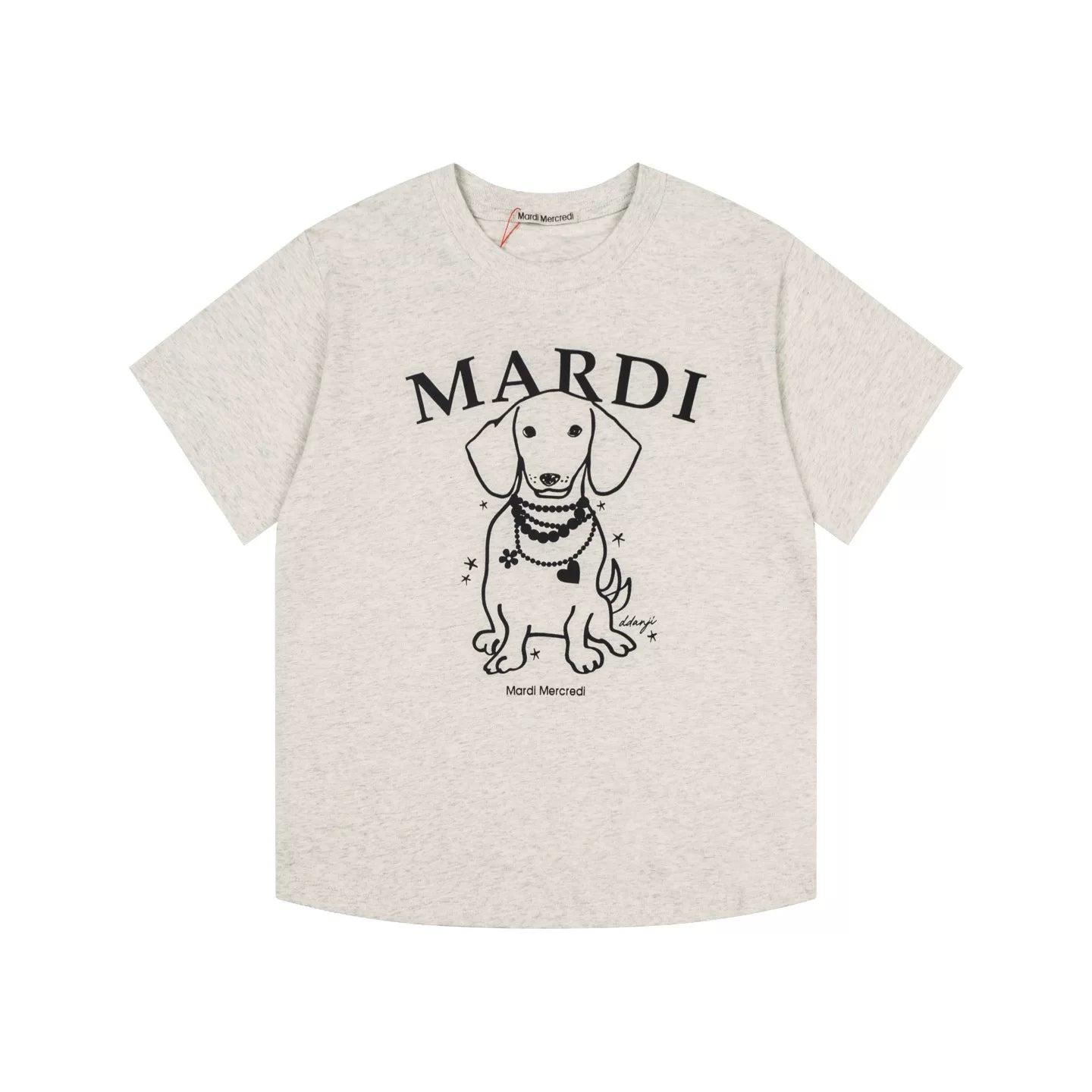 Mardi Dachshund Graphic Summer Casual Cotton Tee Unisex