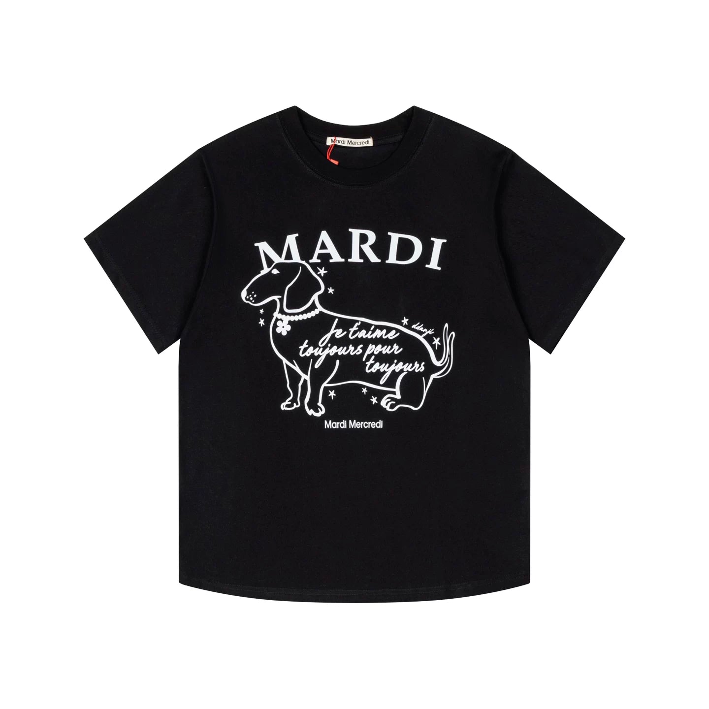 Mardi Dachshund Graphic Summer Casual Cotton Tee Unisex